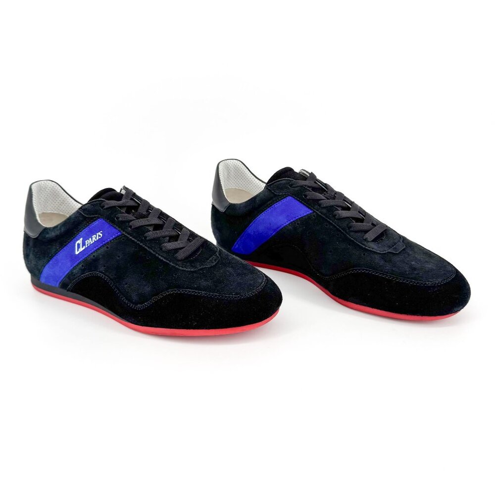 Christian Louboutin Black and Blue Sneakers